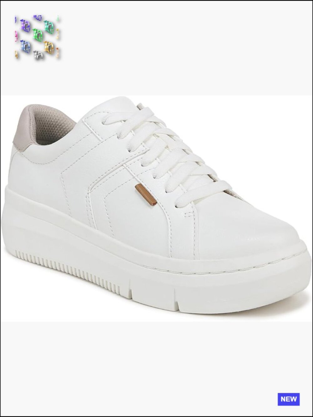 Faux Leather Lace Up Platform Sneakers with Cushioned Insole Sustainably Crafted